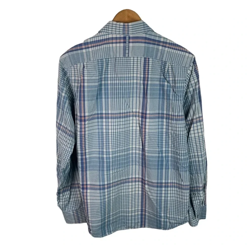 BF511 Mens Banana Republic Designer Plaid Trendy Button Down Shirt 15-15.5 M